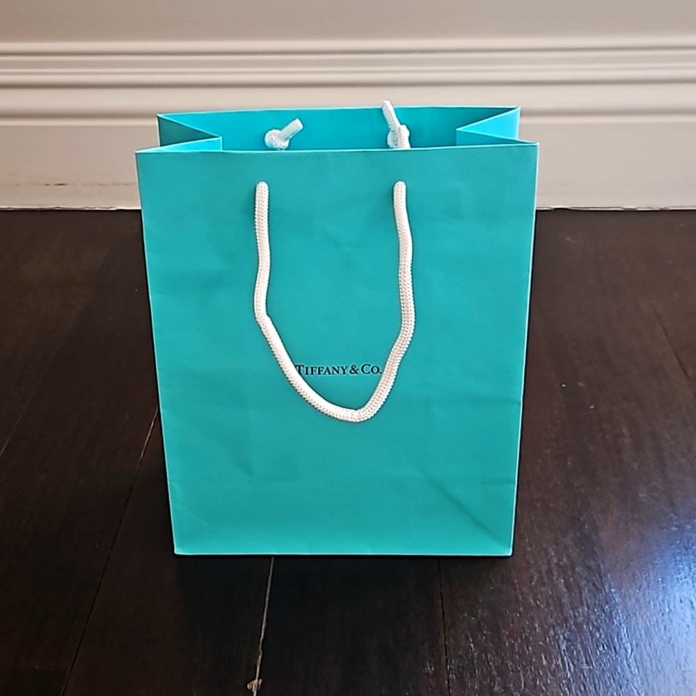 Tiffany & Co. Small Paper Shopping Gift Bag 8" x 9.5"